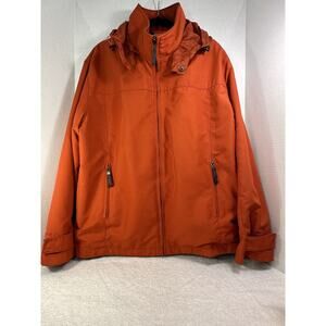 Johnston & Murphy Men's Jacket Size L Rust Orange Soft Shell